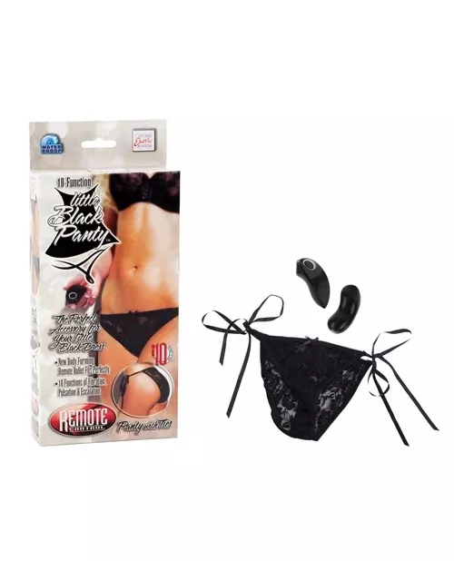 10 Function Little Black Panty | Remote-Control Vibrating Lace Panty