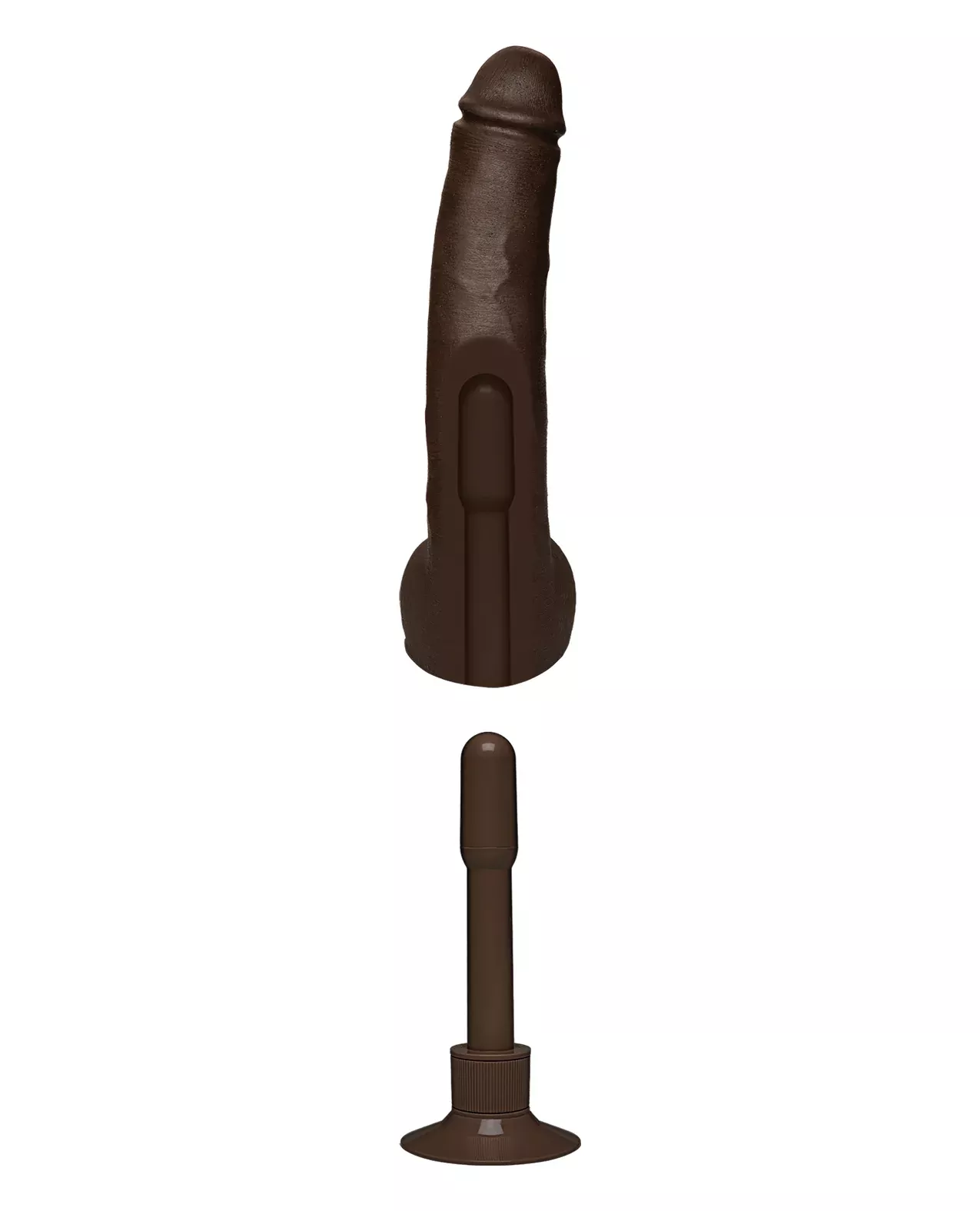12" Realistic Vibrating Cock Replica w/Suction Cup