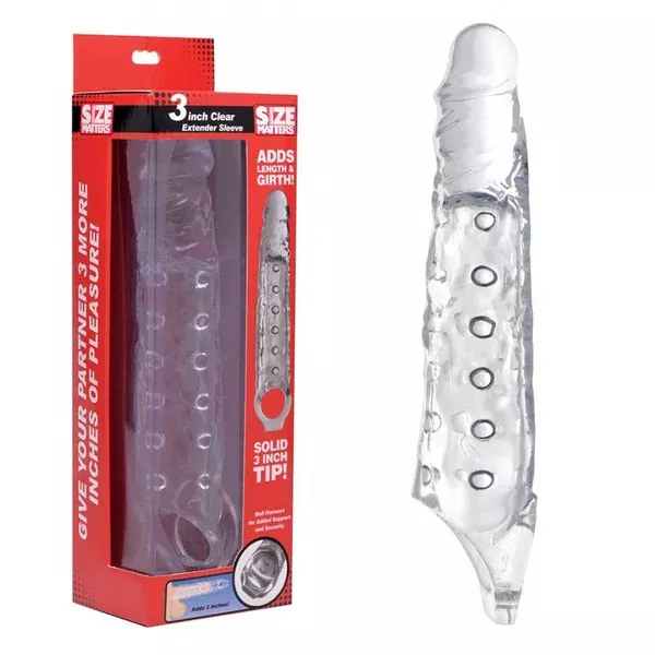 3 Inch Clear Extender Sleeve by Size Matters