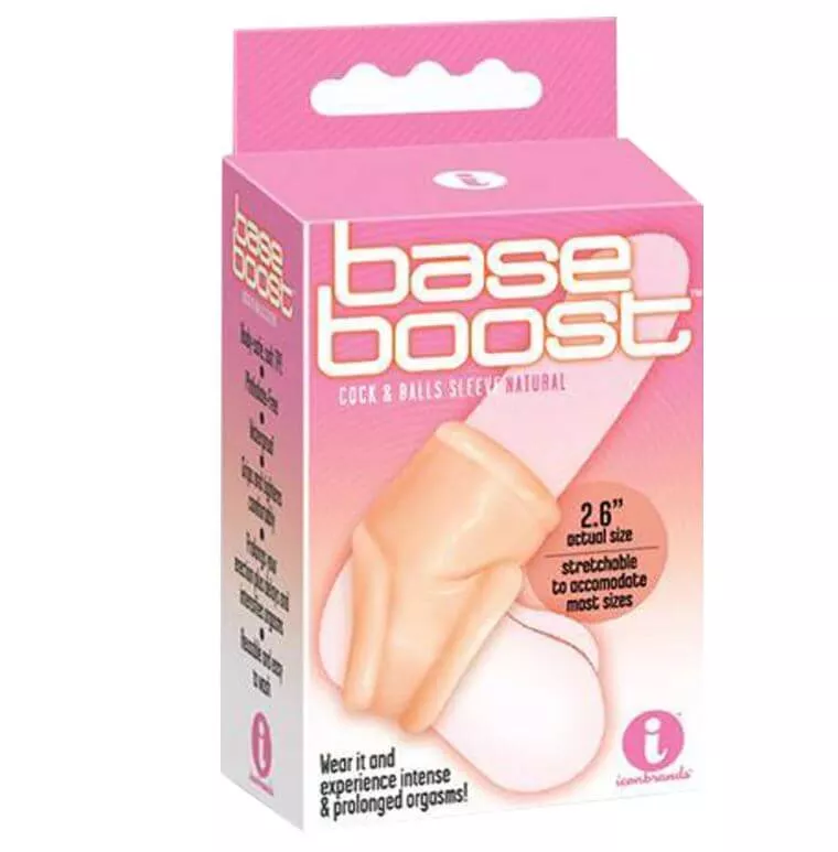 The 9's - Base Boost Cock & Balls Sleeve - Vanilla