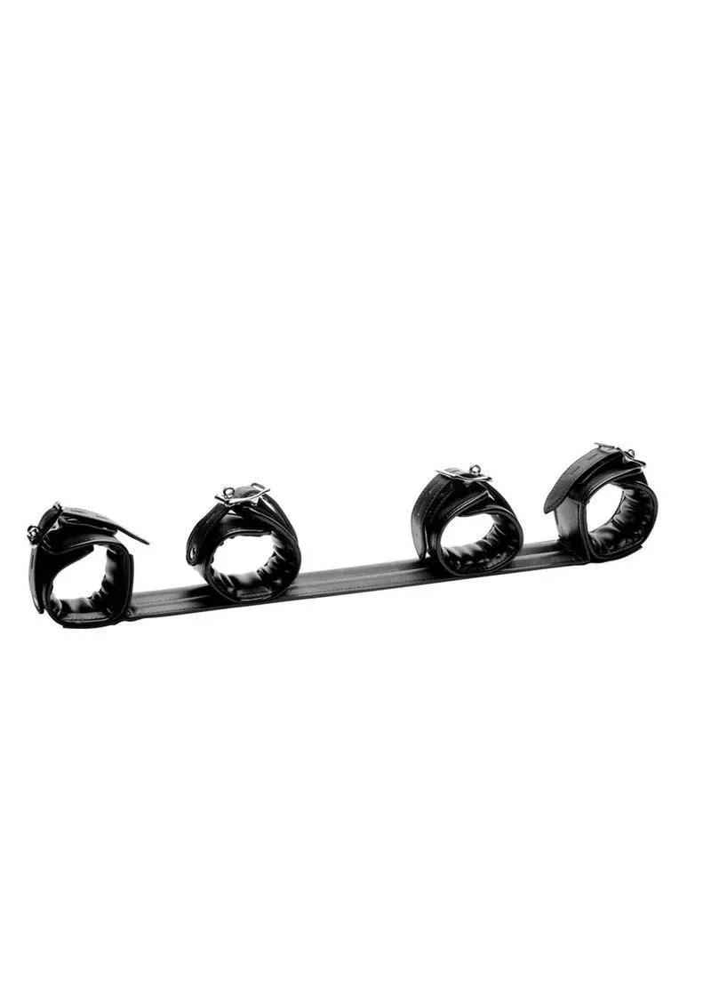 Adjustable Padded Cuff BDSM Spreader Bar | STRICT