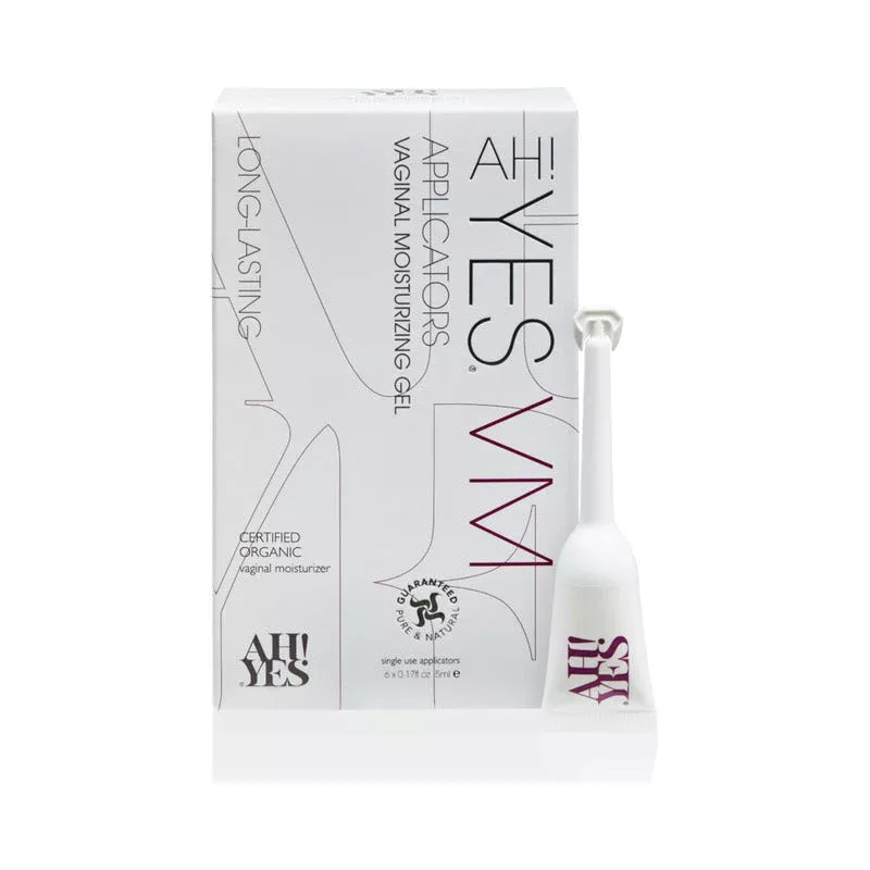 AH! YES VM Vaginal Moisturizing Gel Applicators 6-Pack | Red Garter