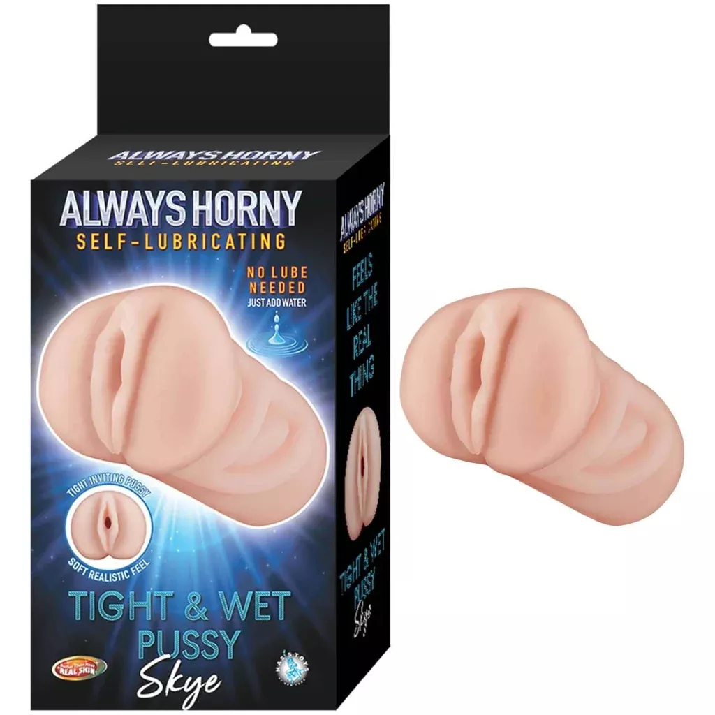 Always Horny Skye Self-Lubricating Masturbator - Pussy - Vanilla
