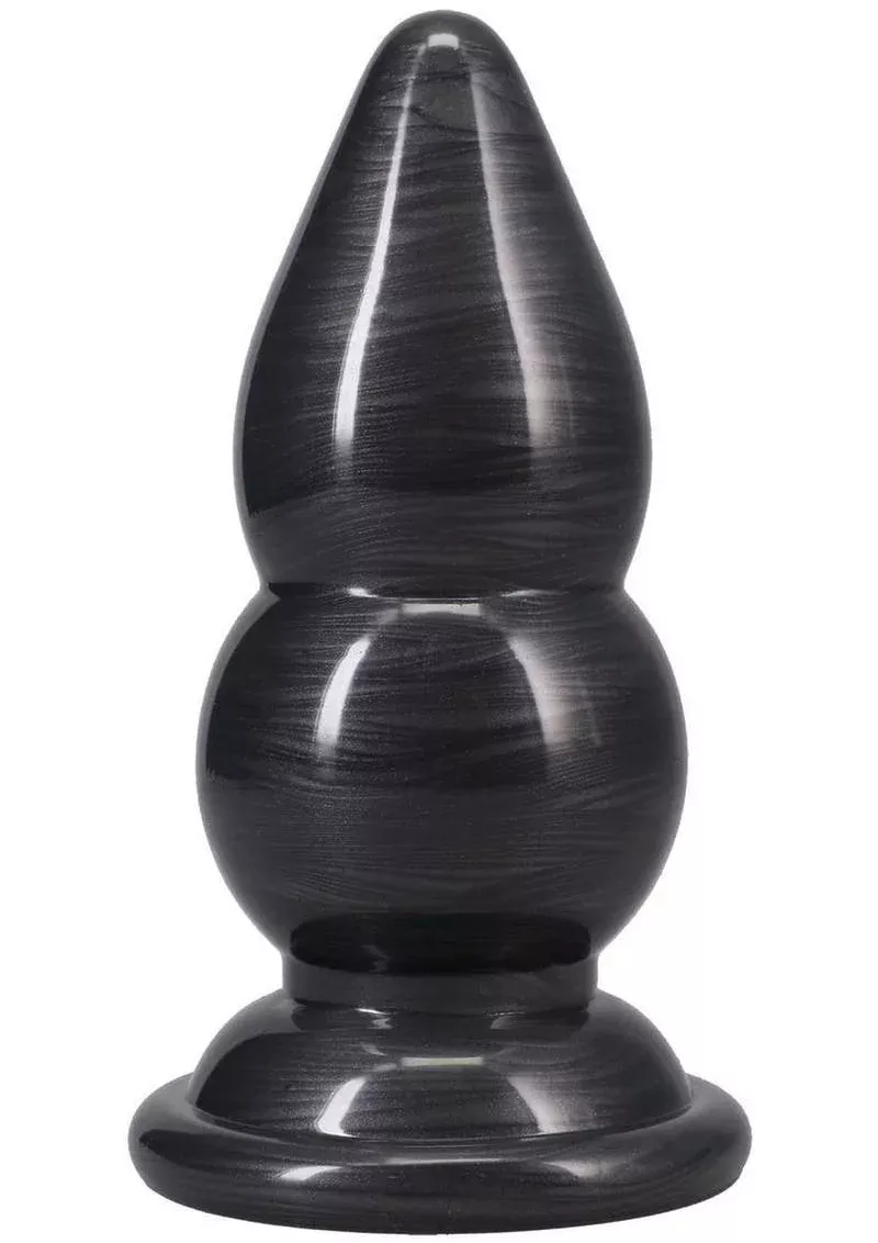 American Bombshell Double Payload Anal Plug - Gun Metal from Cherry Pie Online