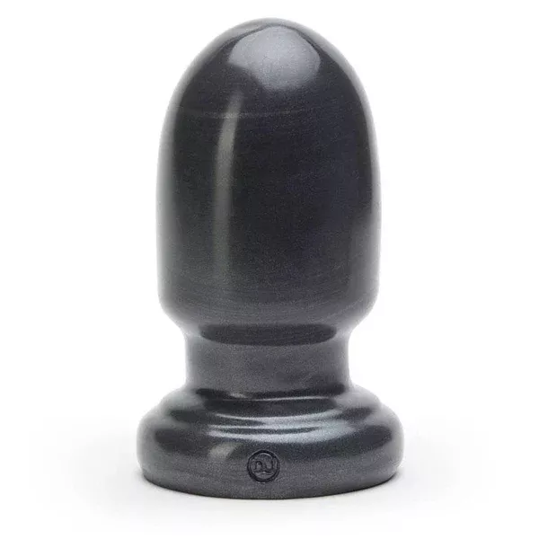 American Bombshell Shell Shocked Huge Round Butt Plug Gun Metal Grey
