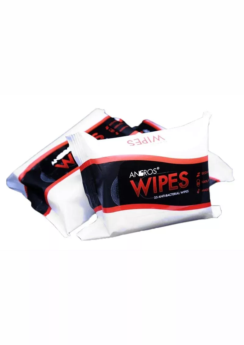 Aneros Unscented Antibacterial Toy and Body Wipes | Pack of 25 Wipes