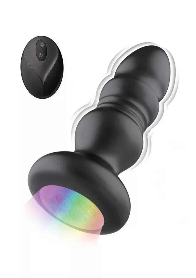 Atomic Thrusting Light-Up Rechargeable Silicone Power Plug