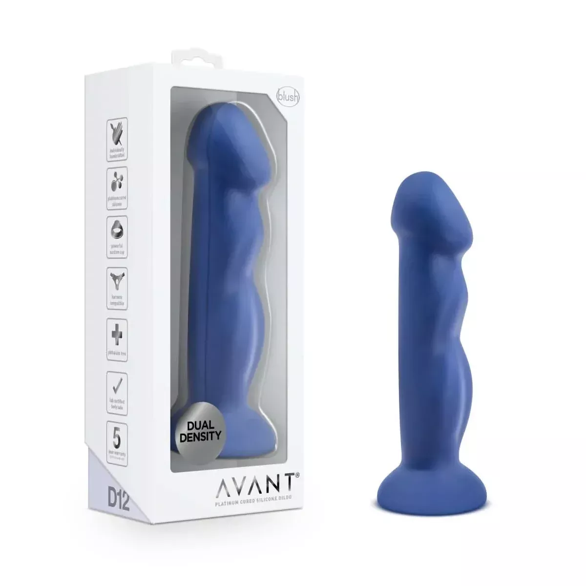 Avant D12 Suko – Indigo | Handcrafted Silicone Dildo - The Pink Case
