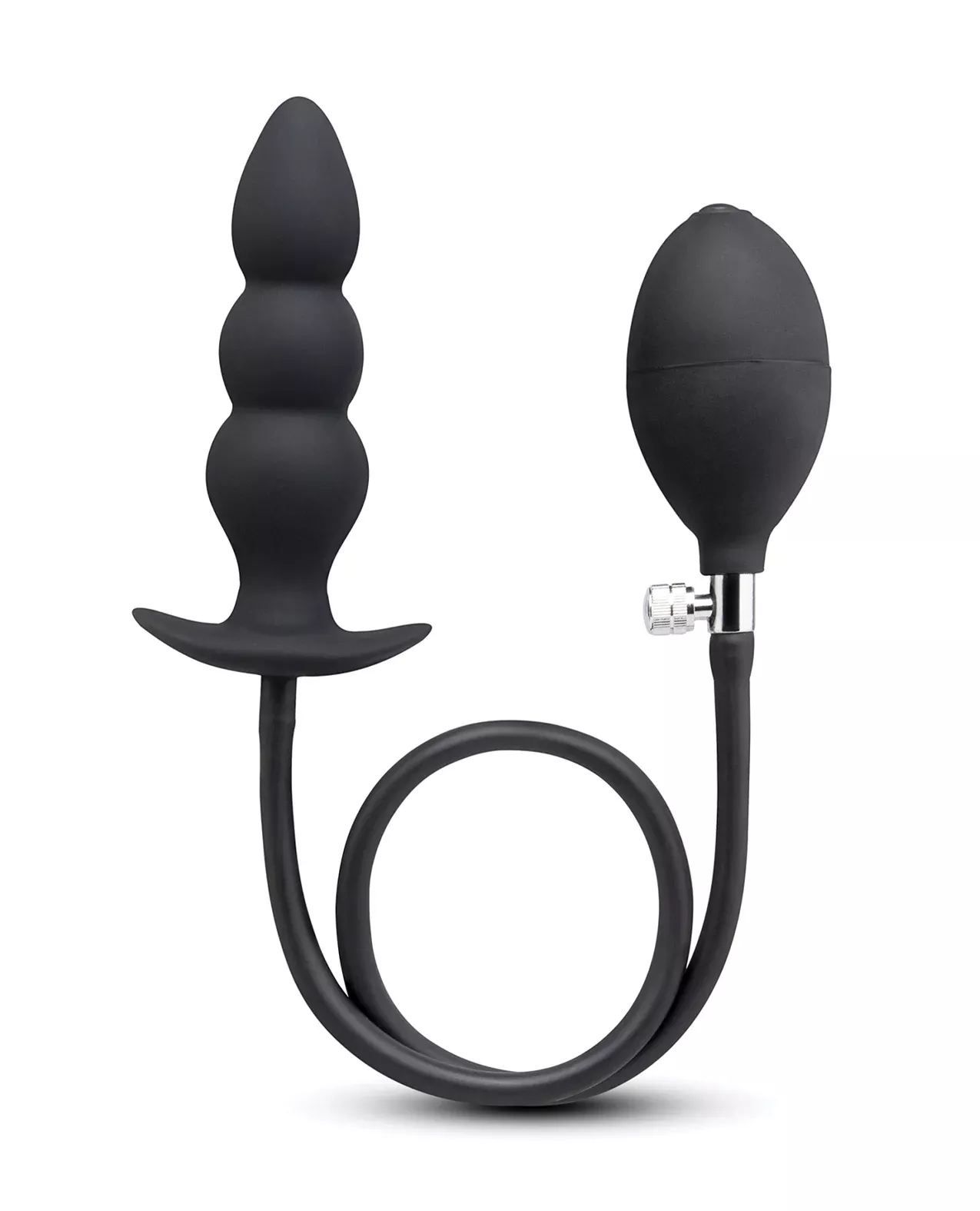 b-Vibe Beaded Inflatable Anal Plug w/Hand Pump