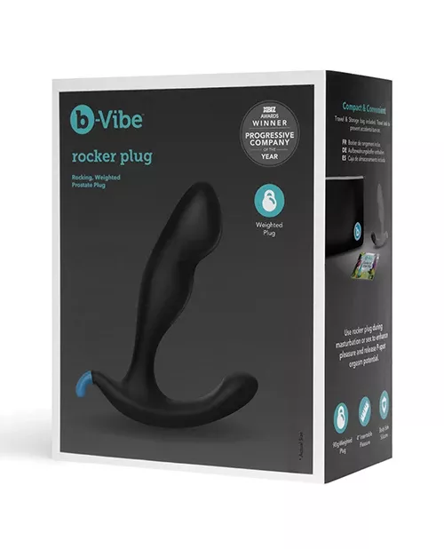 b-Vibe Rocker Plug | Ergonomic P-Spot Prostate Massager with Weighted