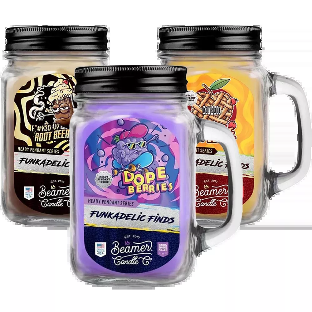 Beamer Candle Co. Funkadelic Finds Collection Hidden Pendant Mason Jar Candle | 12oz