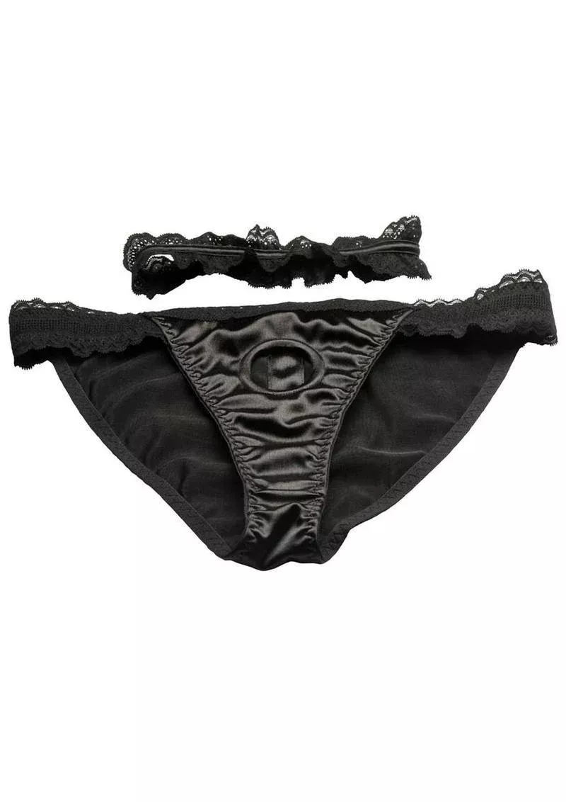 Bedroom Bliss Jolie Strap-On Panty Harness and Garter