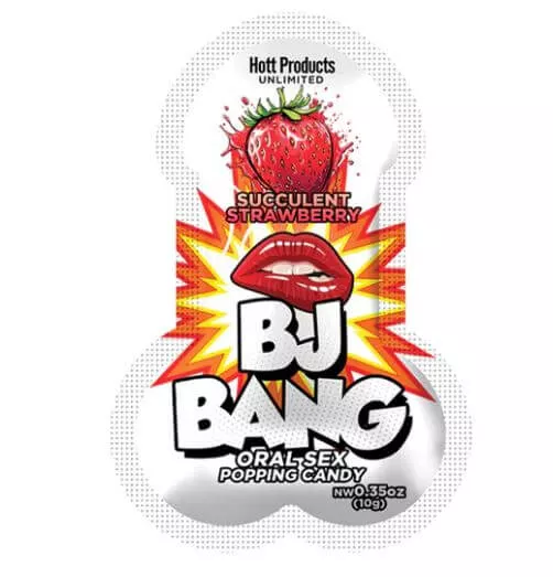 BJ Bang Strawberry Popping Oral Candy – 24-Pack Bag