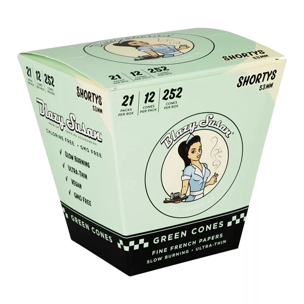 Blazy Susan Green Pre-Rolled Cones | 21ct Display