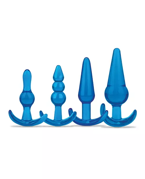 Blue Line C & B 4-Piece Anal Training Set| Beginner Butt Plug Set