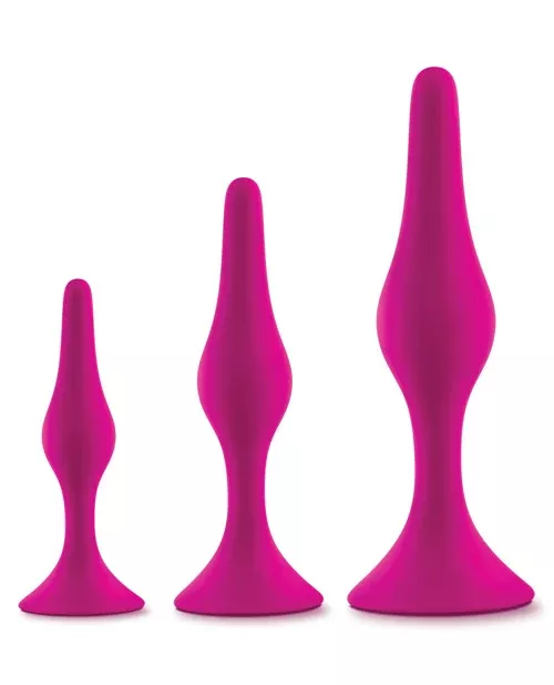 Blush Luxe Beginner Plug Kit – 3 Graduated Sizes for Anal Play