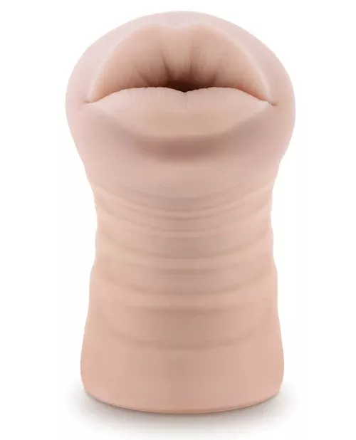 Blush M for Men Angie - Lifelike Mouth Stroker with Vibrating Bullet