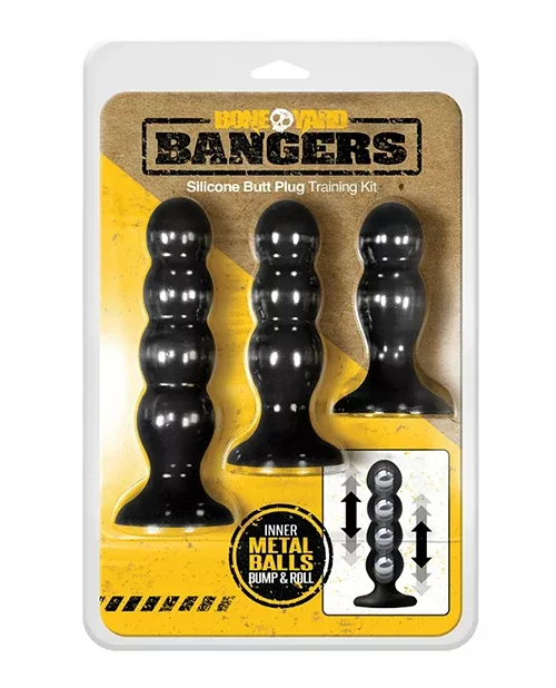 Boneyard Bangers Silicone Butt Plug Training Kit | Weighted Balls