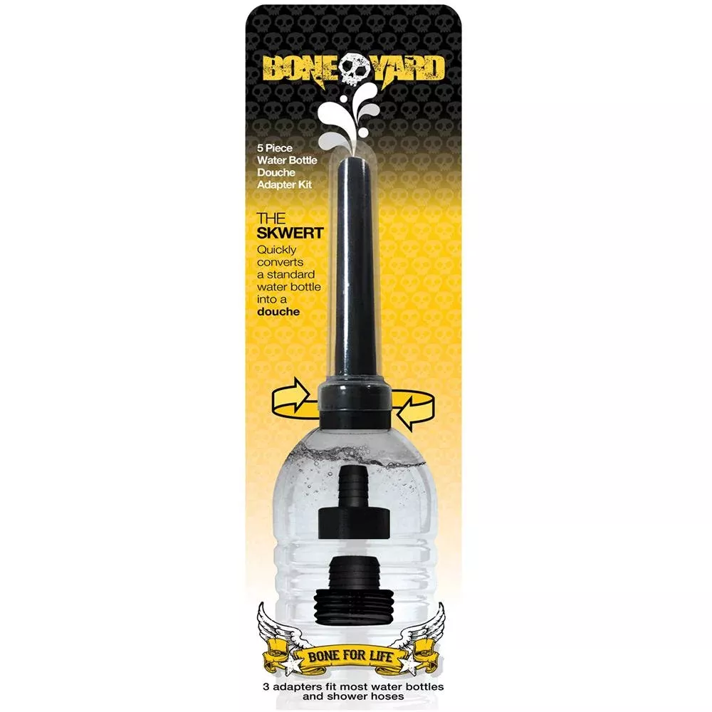Boneyard The Skwert 5 Piece Water Bottle Douche Adaptor Kit