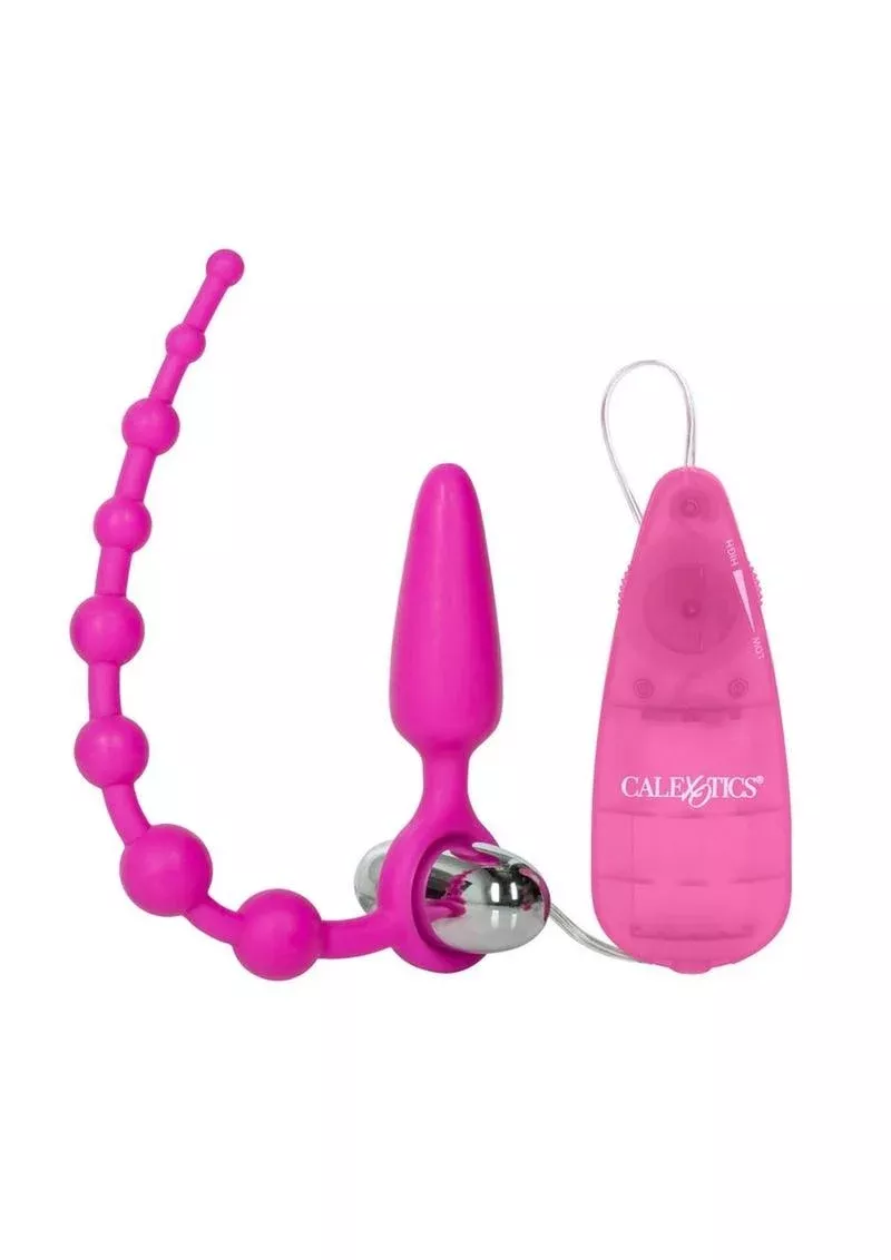 Booty Call Booty Double Dare Silicone Vibrating Butt Plug with Anal Be