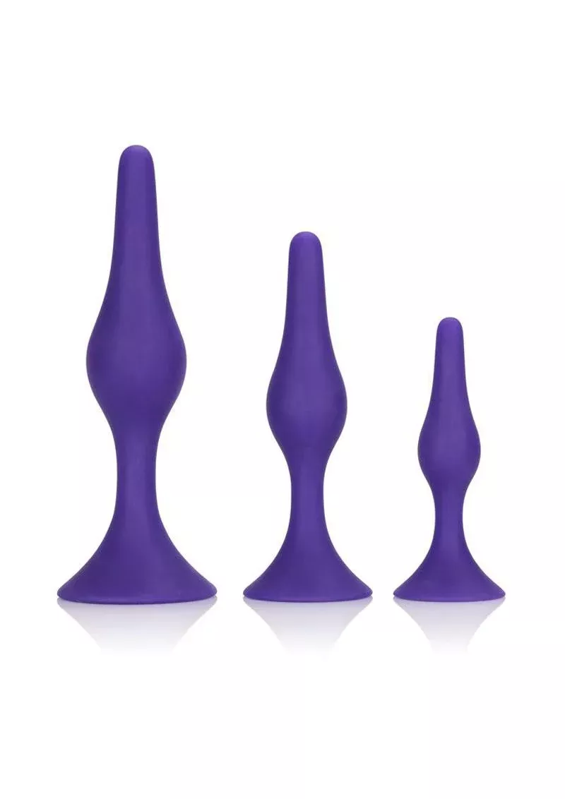 Booty Call Booty Trainer Starter Kit Silicone Anal Plugs 3 Assorted Si