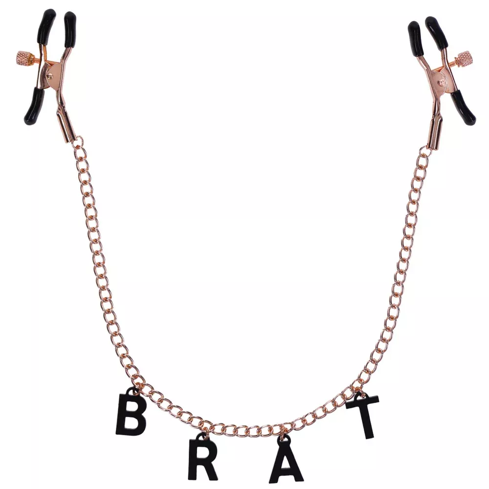 Brat Charmed Nipple Clamps - Rose Gold — Nipple Toy | Stuffgoodies