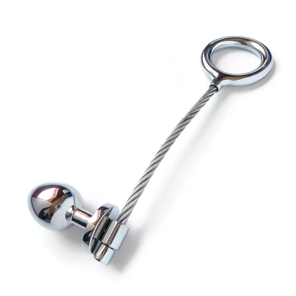 Cable Cockring w/ Anal plug