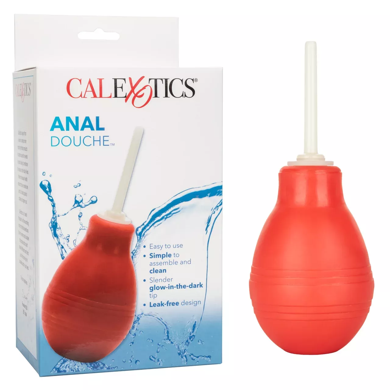 CalExotics Anal Douche | 2-Piece Cleansing System for Anal Play - The Pink Case