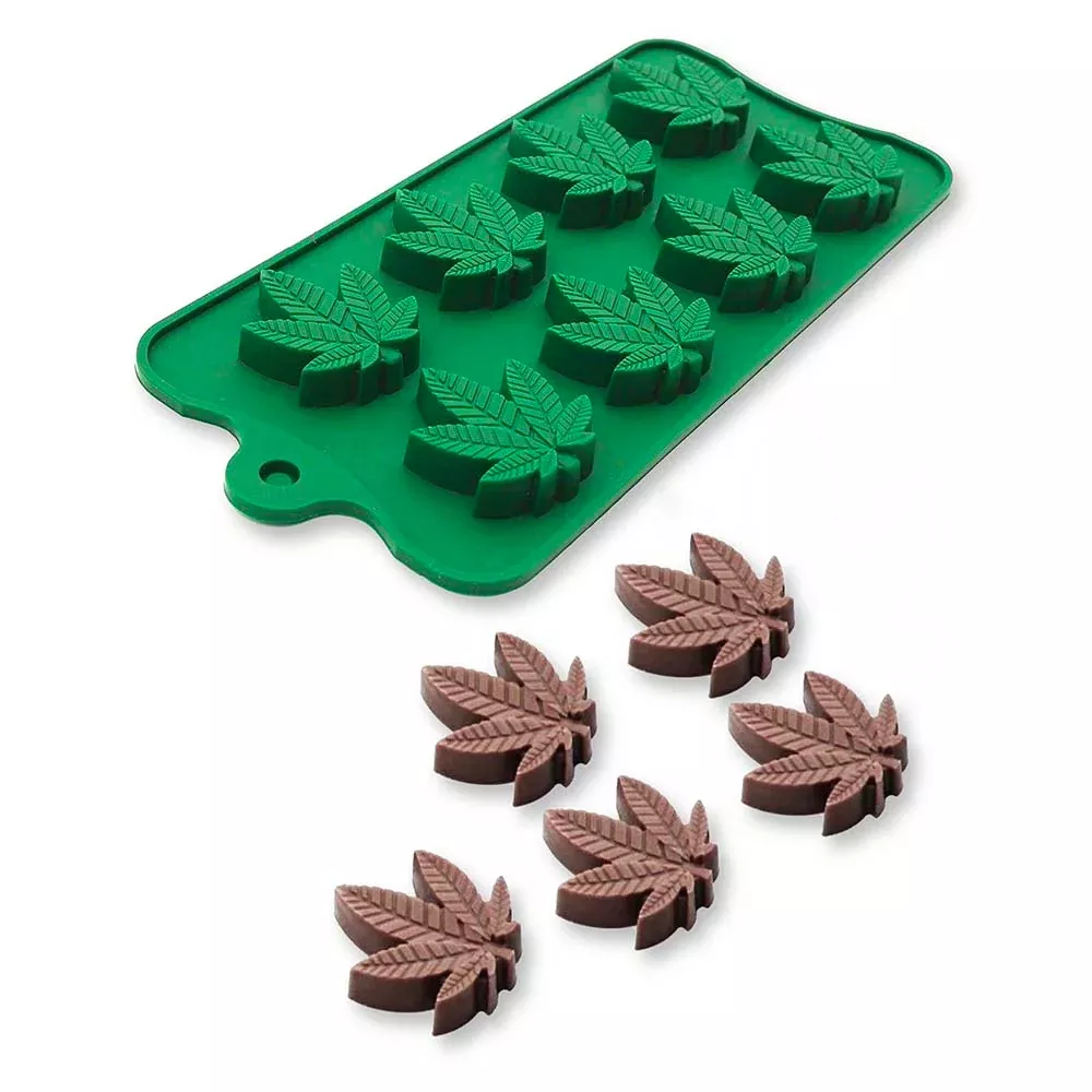 Cannabis Leaf Shape Silicone Cooking or Ice Mold