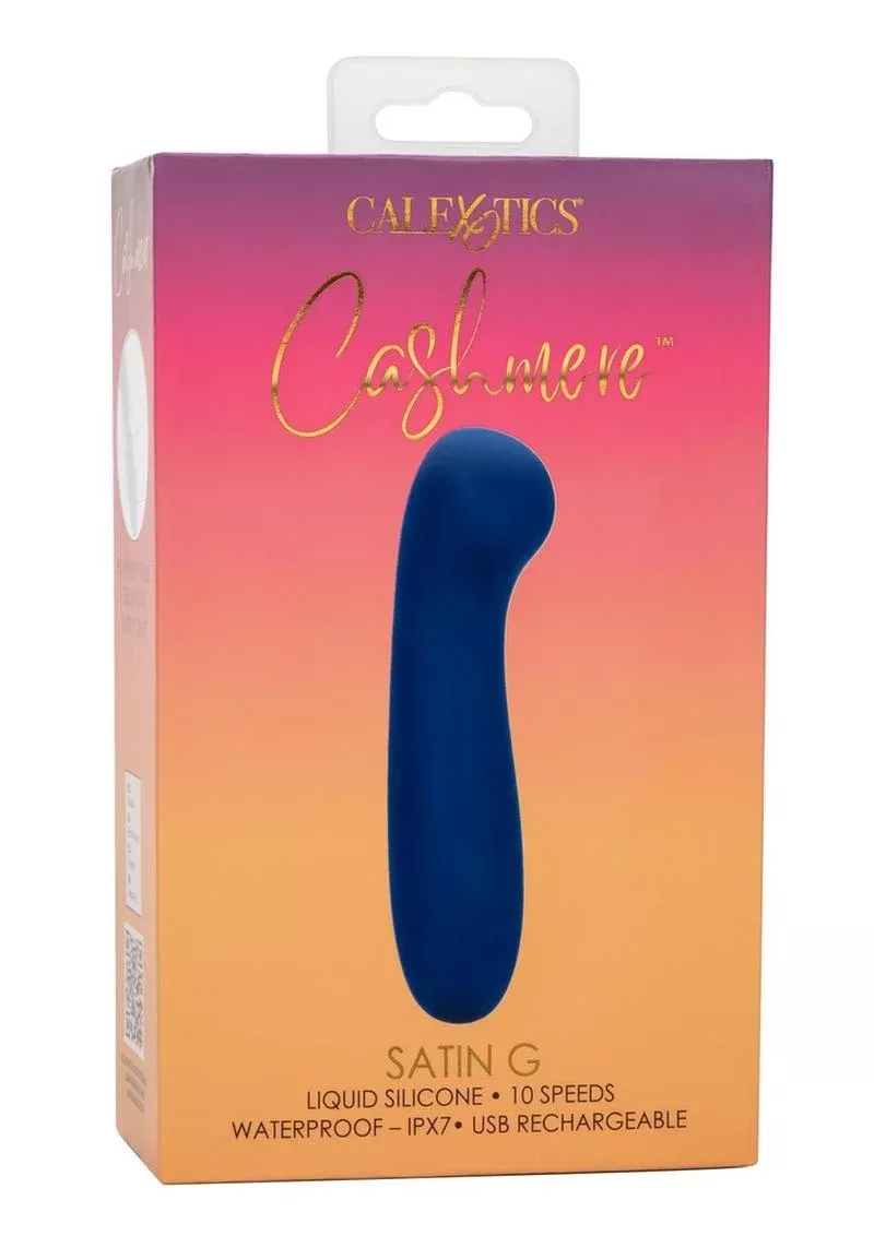 Cashmere Satin G Rechargeable Silicone G-Spot Vibrator with Clitoral Stimulator