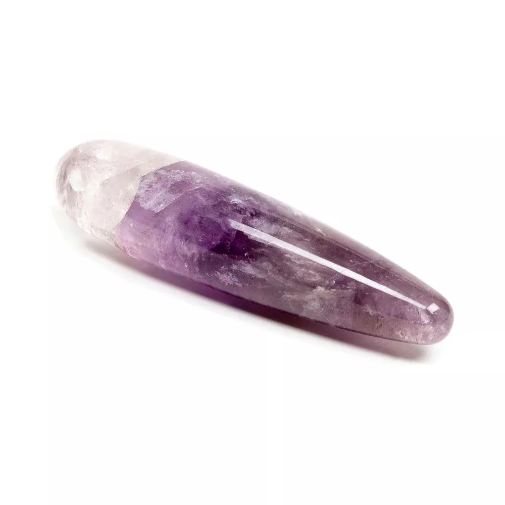 Chakrubs Amethyst Original Crystal Wand | Red Garter