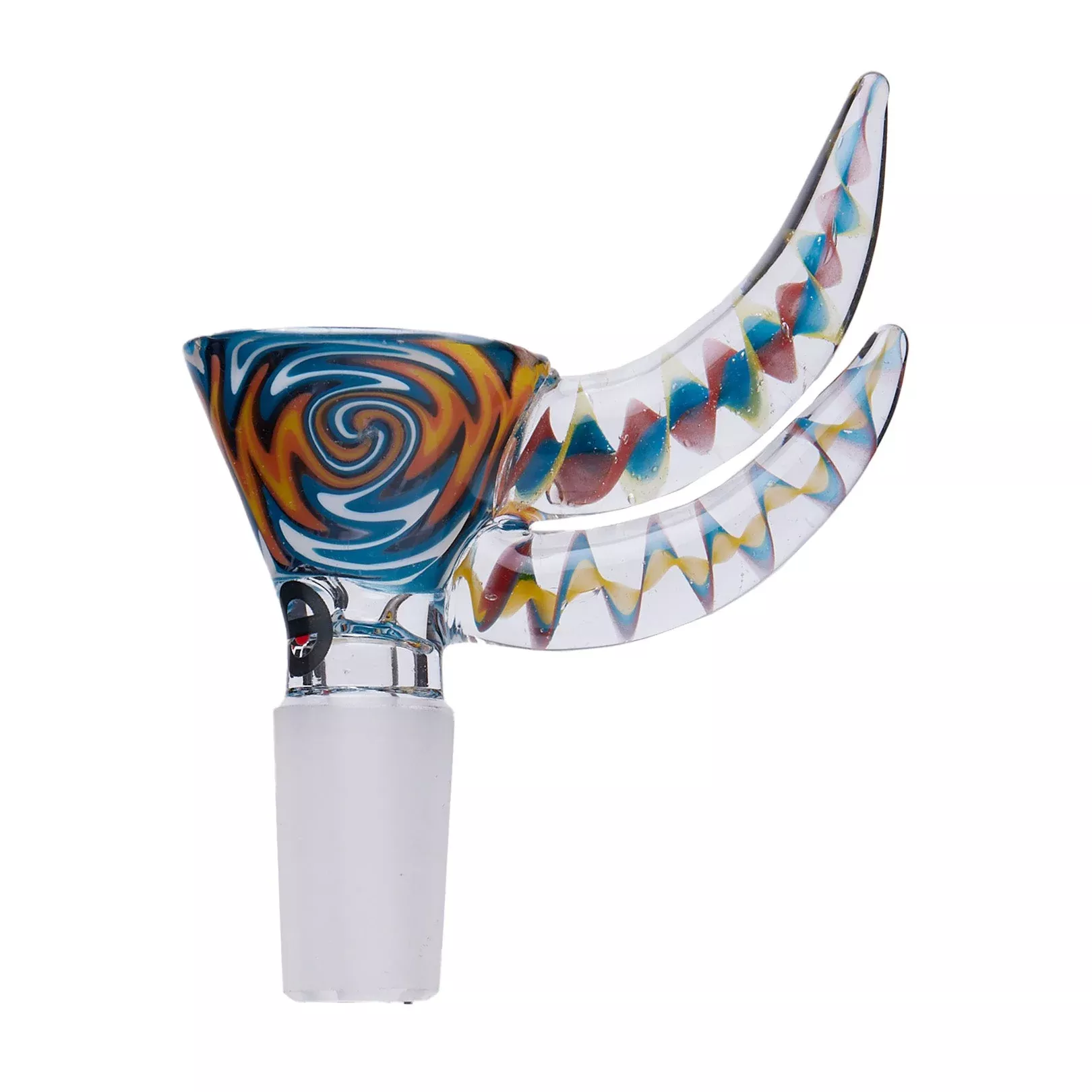 Cheech Glass 2" Wig Wag Dual Horn Bowl