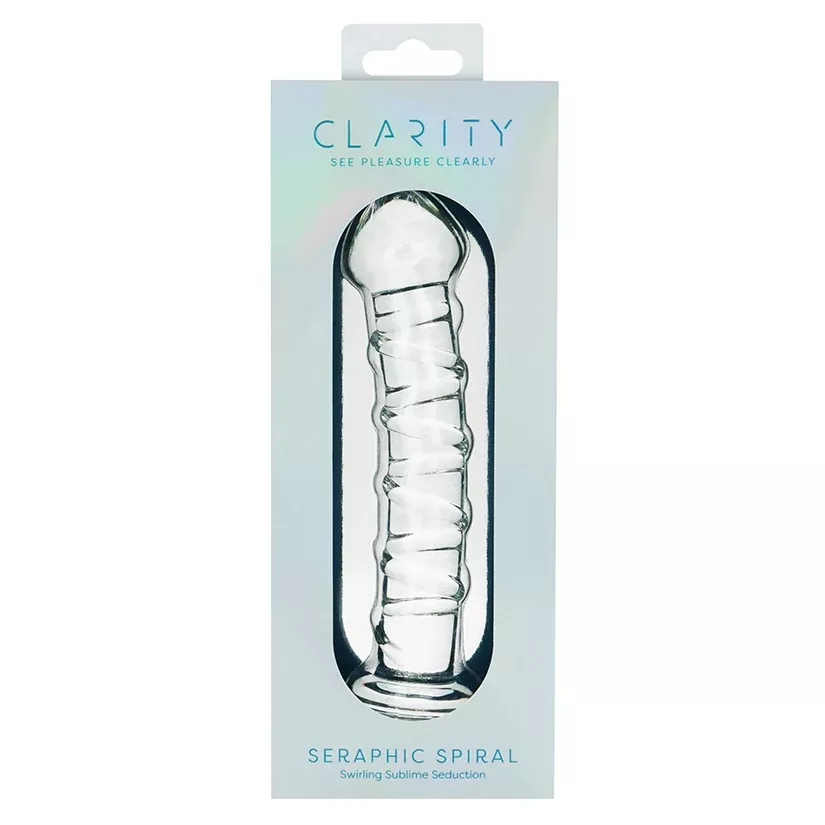 Clarity Glass Dildo Seraphic Spiral