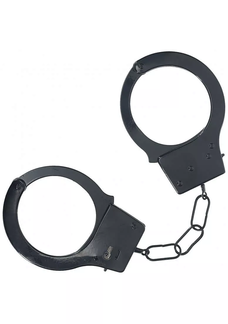 Classic Metal Handcuffs Black