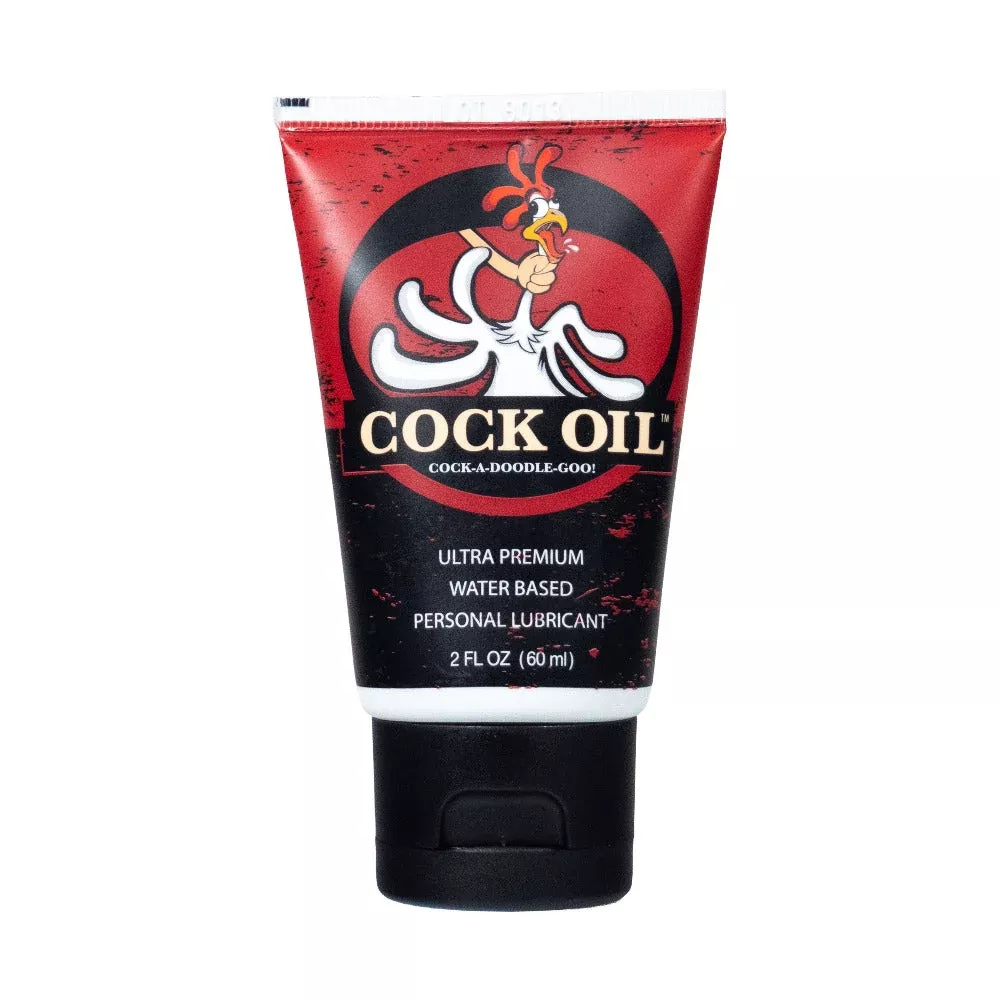 Cock Oil Water-Based Lubricant Squeeze Tube 2 oz | Red Garter