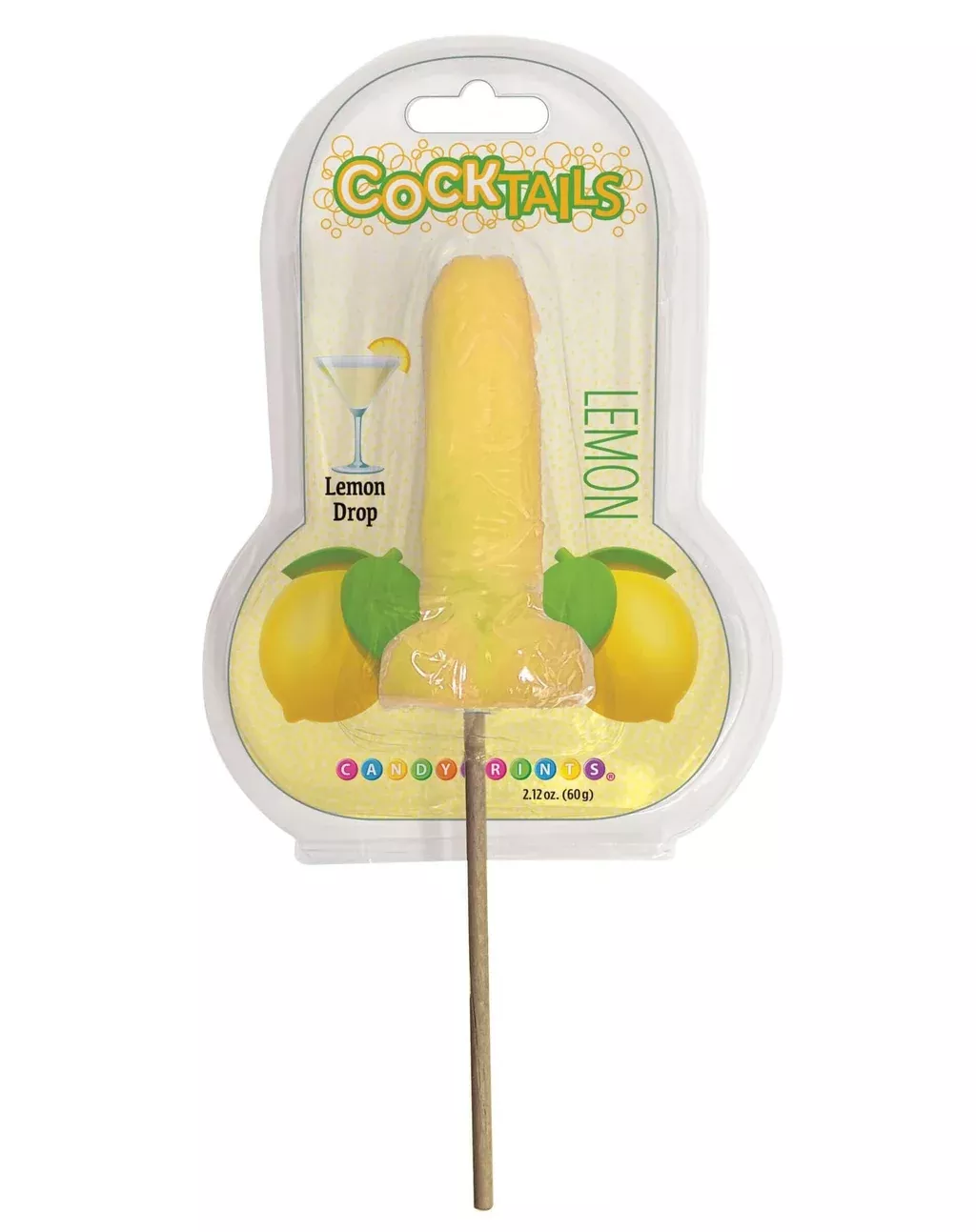 Cocktail Lolli Lemon - Fun & Flirty Lemon-Flavored Lollipop for Bachelorette Parties