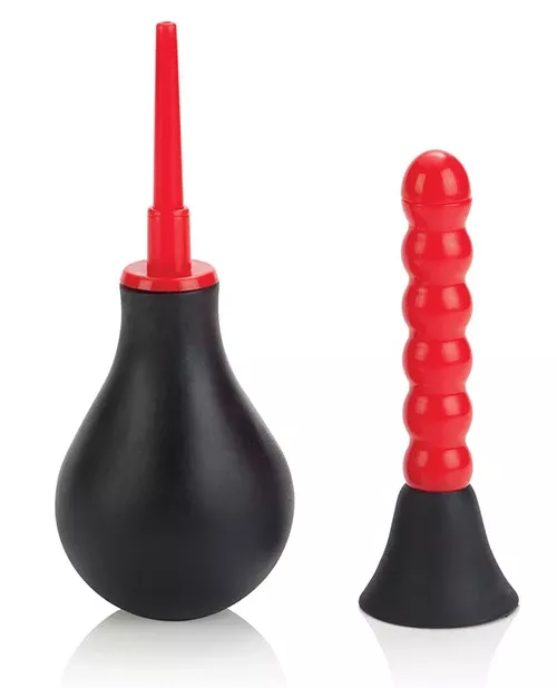 COLT Anal Douche with Dual Attachments and EZ Squeeze Bulb