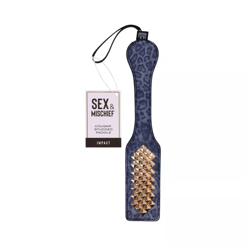 Cougar Studded Paddle - Sensual Play