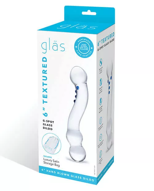 The Curved G-Spot Glass Dildo 6 inches