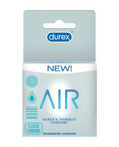 Durex Air 3 Count Latex Condoms
