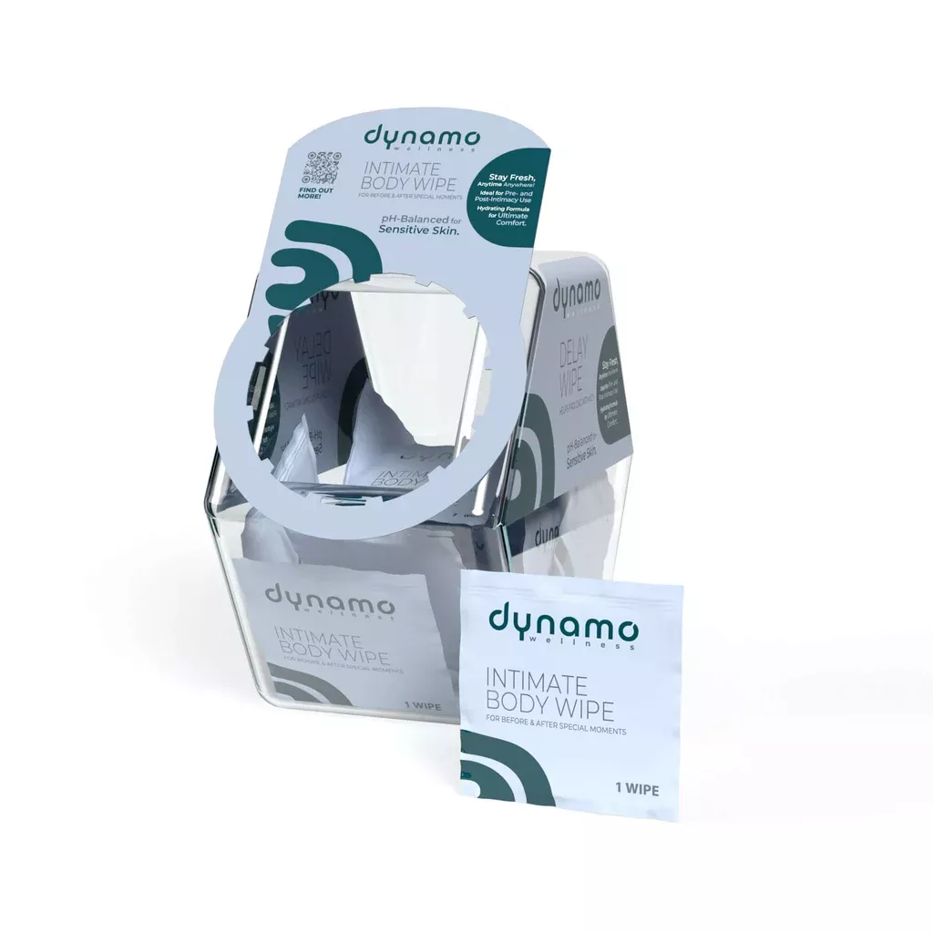 Dynamo Wellness Intimate Body Wipes Candy Bowl of 100