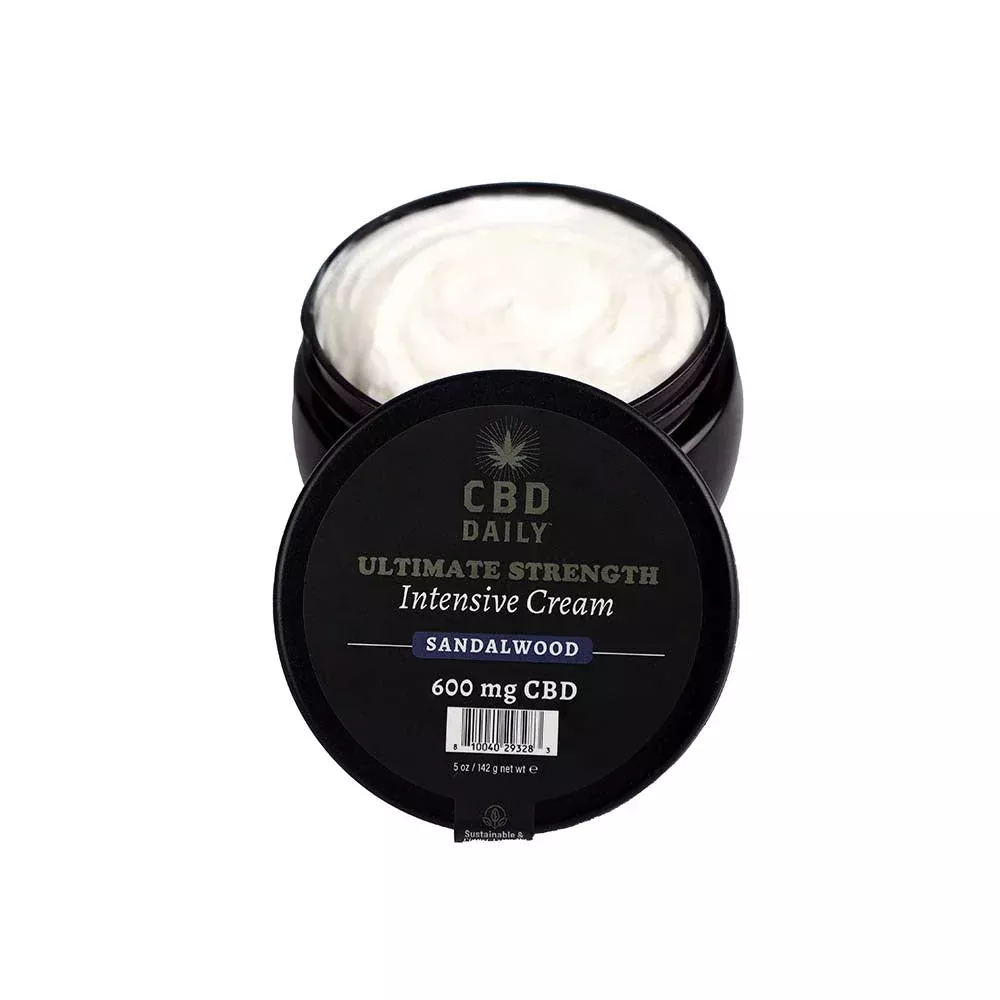 Earthly Body CBD Cream Sandalwood 5 oz.