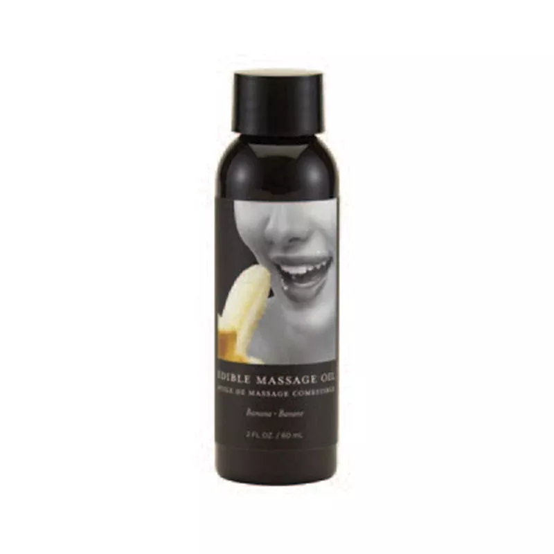 Earthly Body Edible Hemp Massage Oil Banana 2oz | Red Garter