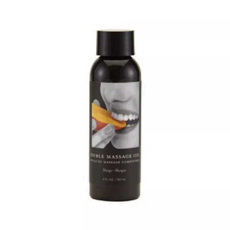 Earthly Body Edible Hemp Massage Oil Mango 2oz | Red Garter