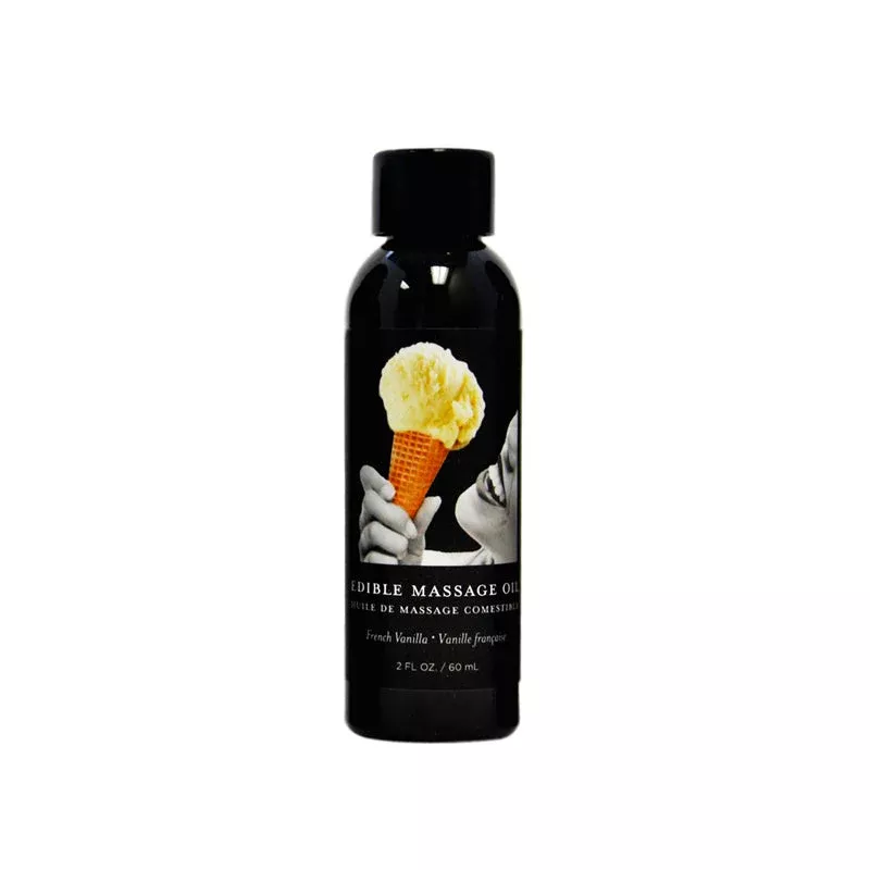 Earthly Body Edible Hemp Massage Oil Vanilla 2oz | Red Garter