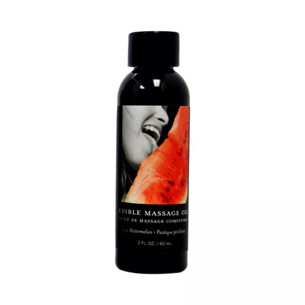 Earthly Body Edible Massage Lotion Watermelon 2oz | Red Garter