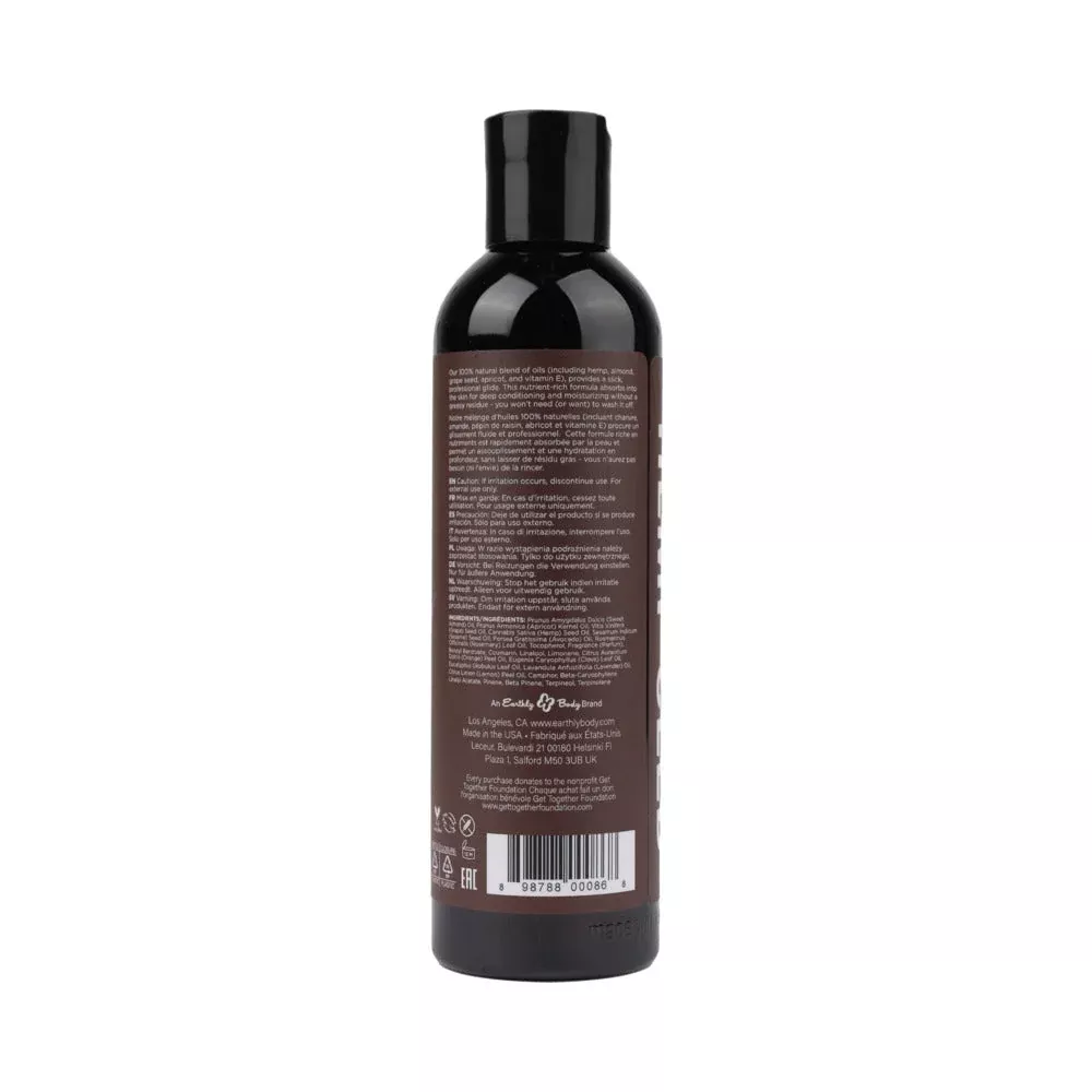Earthly Body Hemp Seed Massage Oil Lavender 8 oz.
