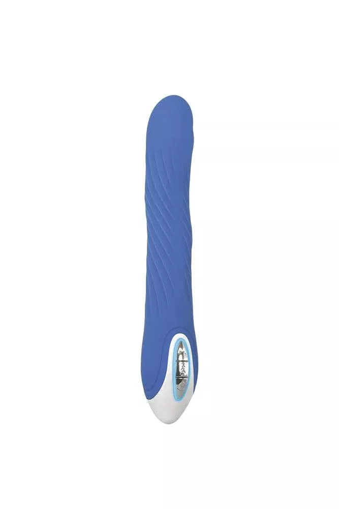 Evolved - Tidal Wave Textured Vibrator - Blue