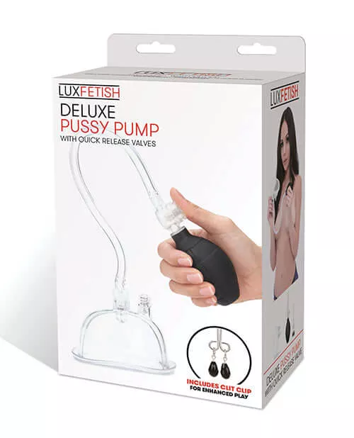 Explore Sensational Pleasure with Lux Fetish Pussy Pump & Clit Clamp Set