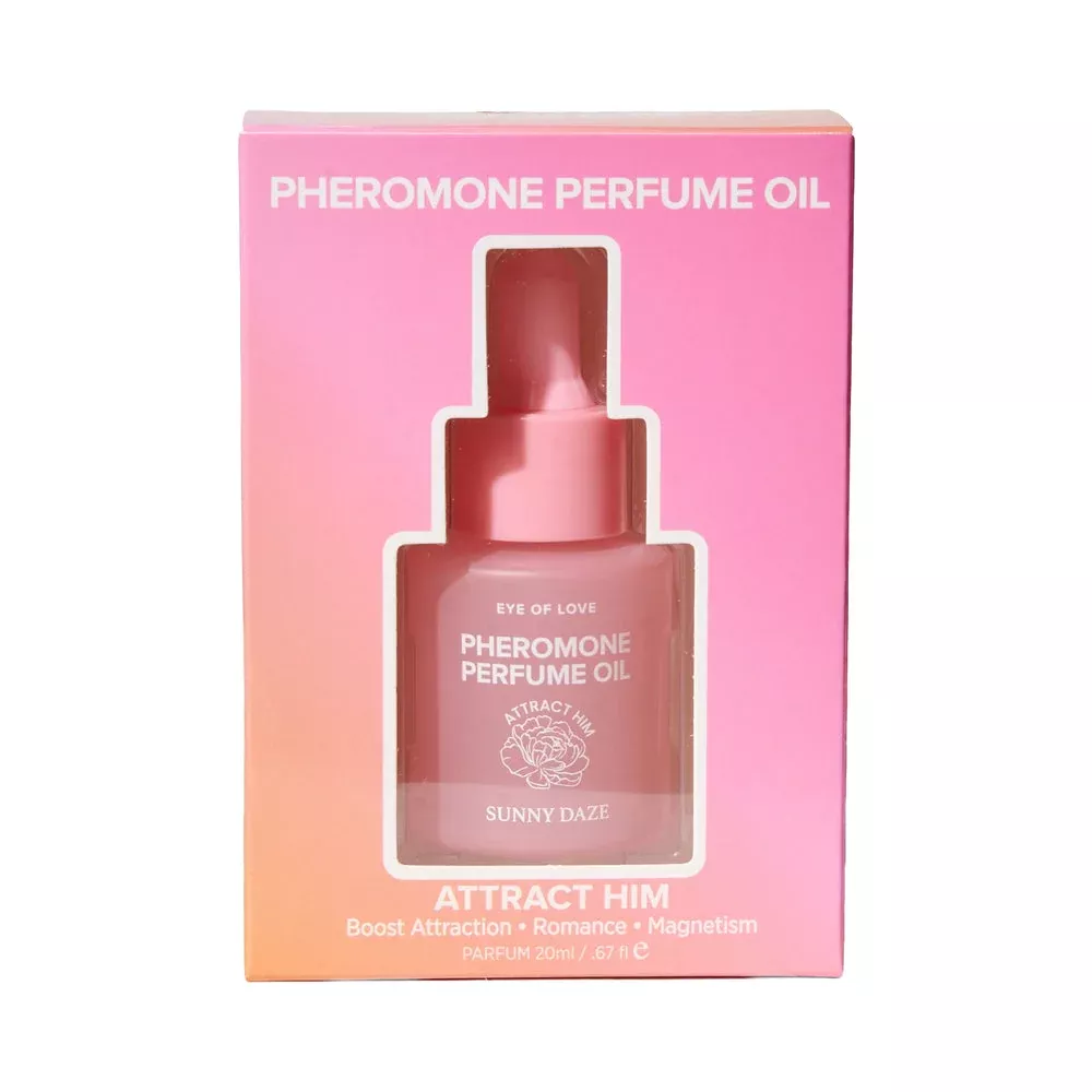 Eye of Love Sunny Daze Pheromone Parfum Oil 0.67 oz | Bergamot Rose Jasmine | Red Garter